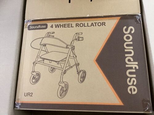 Soundfuse 4 Wheel Rollator Walker - Lot 358