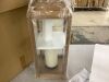 LED Candle Lantern, 2 pack - 1 Lantern has Broken Glass on 1 Side - Thumbnail 3