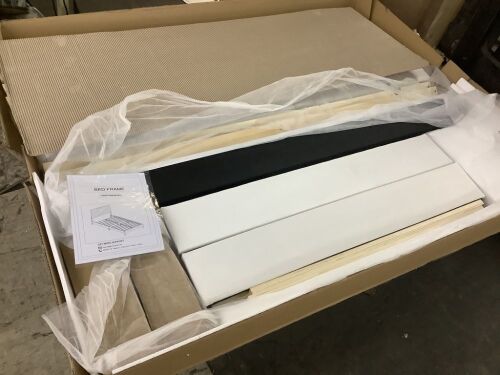Queen Size Bed Frame, White - Lot 402JF