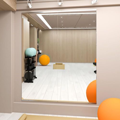 Home Gym Mirror, 57'' x 24'', 2PCS - Lot 472