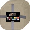 GORILLA GRIP Slip Resistant Memory Foam Chair Cushions, 16x16, Beige, 6 Pack - Thumbnail 1