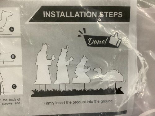 Three Kings Nativity Scene, 4 pc - Lot 664