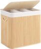 3 Section Laundry Basket with Lid - Thumbnail 1