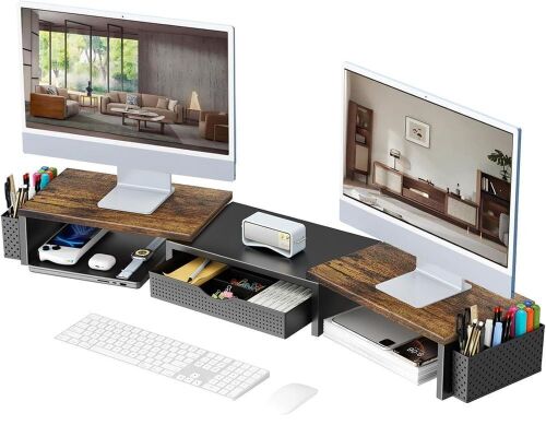 Dual Monitor Stand Riser - Lot 688