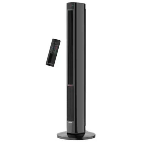 Lasko All Season 1500-Watt Electric Oscillating Comfort Control Tower Fan & Space Heater in One with Timer and Remote Control - Lot 734JF