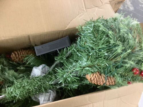 18 Inch Pre-lit Outdoor Christmas Urn Filler, 2 Pack - Lot 770