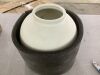 11" White Ceramic Vase - Thumbnail 2