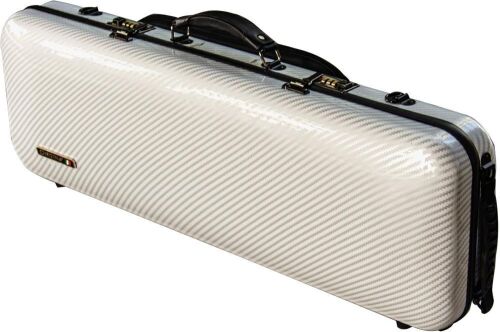 4/4 Full Size High-Strength Carbon Fiber Rectangular Violin Case with Combination Lock and Extra Bag - Lot 376
