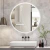 BuLife 36 Inch Round LED Anti-Fog Bathroom Mirror - Thumbnail 1