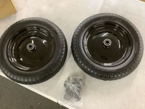 4.00-8 Flat-Free Tire and Wheel 14.5", 2 pc - Lot 587
