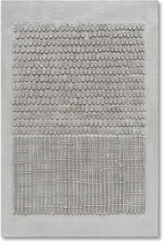 NANKAI Art Contemporary Minimalist White Texture Art Oil Painting 45x30 inch - Lot 274