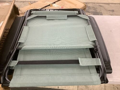 Folding Zero Gravity Recliner Patio Lounge Chair w/ Canopy, Side Tray - Lot 476