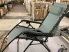Folding Zero Gravity Recliner Patio Lounge Chair w/ Canopy, Side Tray - Thumbnail 1