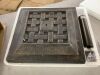 26lb Steel Square Patio Umbrella Base Stand, Basketweave Pattern - Thumbnail 2