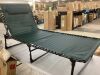Portable Patio Chaise Lounge Chair Outdoor Recliner w/ Pillow - Thumbnail 1