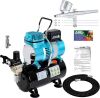Master Airbrush Cool Runner II Dual Fan Airbrush and Compressor Kit - Thumbnail 1