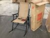 Folding Outdoor Zero Gravity Rocking Lounge Chair w/ Headrest Pillow - Thumbnail 2