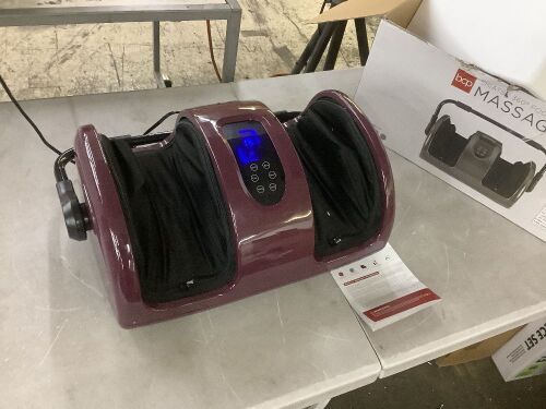 Reflexology Shiatsu Foot Massager w/ High-Intensity Rollers, Remote Control - Lot 340