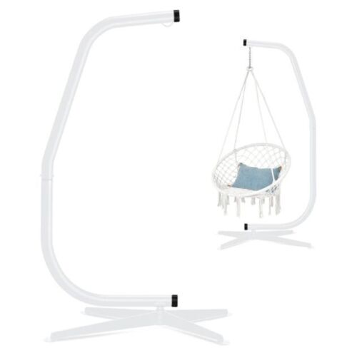 Curved Hanging Hammock C-Stand w/ All-Weather, Steel Frame, Stand Only - No Hardware - Lot 240