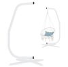 Curved Hanging Hammock C-Stand w/ All-Weather, Steel Frame, Stand Only - No Hardware - Thumbnail 1
