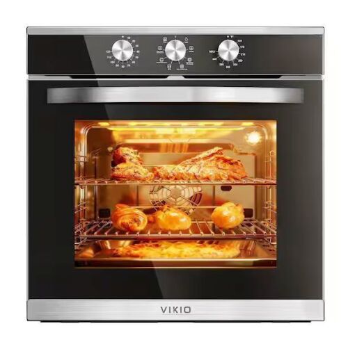 VIKIO 1500 W 16.26 in Electric Ceramic Convection Space Heater in Black with Tip-Over Protection, Remote Control - Lot 8JF