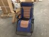 Oversized Padded Zero Gravity Chair, Folding Recliner w/ Headrest, Side Tray - Thumbnail 2