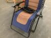 Oversized Padded Zero Gravity Chair, Folding Recliner w/ Headrest, Side Tray - Thumbnail 3