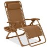 Monochromatic Zero Gravity Patio Chair Recliner w/ Side Tray, Headrest - Thumbnail 1