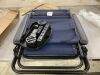 Folding Zero Gravity Recliner Patio Lounge Chair w/ Canopy, Side Tray - Thumbnail 2