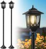 63" Solar Lamp Post Light, 2 Pack - Thumbnail 1