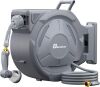 1/2" x 150 ft +Heavy Duty Retractable Garden Hose Reel Wall Mounted - Thumbnail 1