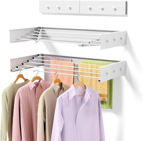 Wall Mounted Clothes Drying Rack, 31.5" - Lot 745