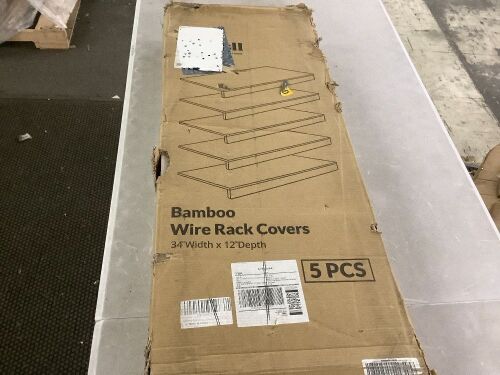 Gashell Wire Shelf Covers, 34" x 12", 5 pc - Lot 320