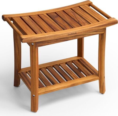 GREENTEAK Shower Bench, 22" - Lot 605