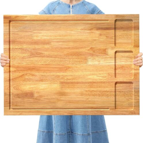 32x23.5inches Extra Large Solid Wooden Cutting Board and Stovetop Cover - Lot 511