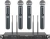 Phenyx Pro Wireless Microphone System, Quad Channel Wireless Mic, w/ 4x40 UHF Frequencies, Auto Scan, 328ft Long Range, 4 Handheld Dynamic Microphones - Thumbnail 1