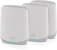 Netgear Orbi RBK763-100NAR AX5400 Tri-band WiFi 6 Mesh System, 5.4Gbps, Router and 2 Satellites - Lot 66