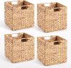 10.5 x 10.5in Wicker Storage Baskets, 4 Pack - Thumbnail 1