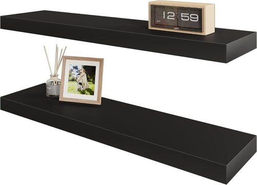 Floating Shelves, 24" x 6", 2 Pack - Lot 707