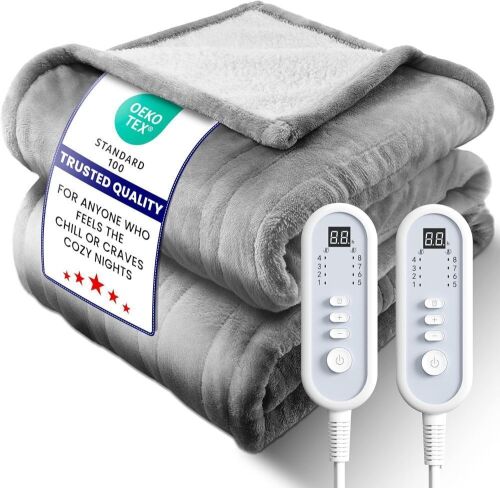 LEERUN Electric Heated Blanket - Lot 316