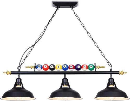 Mcacggo 3-Light Billiard Pool Table Light - Lot 450