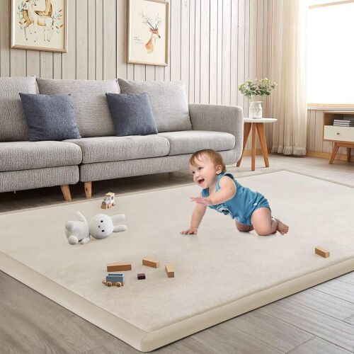 ILPEOD Memory Foam Baby Play Mat for Tummy Time, 59" x 79" x 1.3" - Lot 506