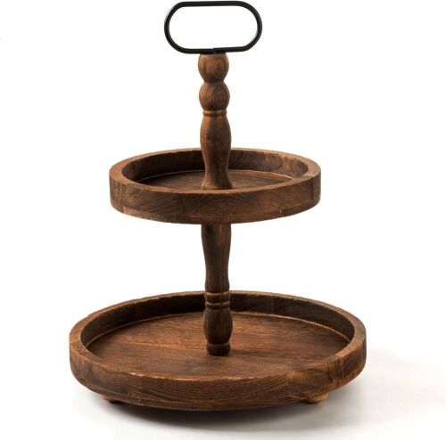 Farmhouse 2 Tiered Tray Stand - Lot 517
