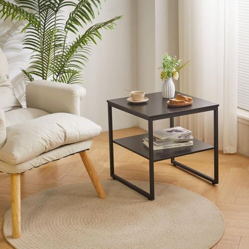 Aibiju Small Table Stand with Adjustable Storage Shelf 20 inch - Lot 415