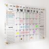 Acrylic Wall Calendar with Dry Erase Surface, 28" x 20" - Thumbnail 1