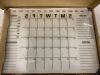 Acrylic Wall Calendar with Dry Erase Surface, 28" x 20" - Thumbnail 2