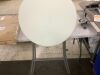 Bar Height Folding Table Indoor Outdoor Accessory w/ Thick Table Top - 32in - Thumbnail 4