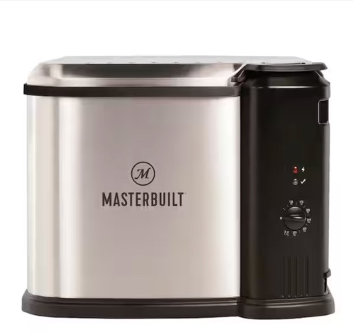 Masterbuilt 10 Liter XL Electric Fryer, Boiler, Steamer in Silver - Lot 804JF
