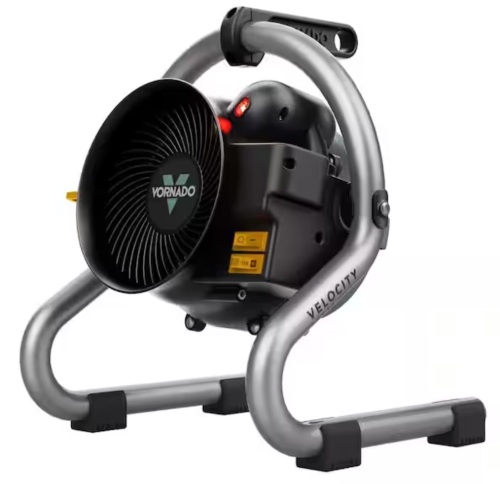 Vornado Velocity HD 1500 Watts Green Indoor Electric Fan Space Heater with Heavy Duty Construction - Lot 808JF