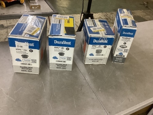 (4) Pieces of DuraVent Double-Wall Pipe - Lot 836JF